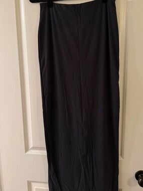 SKIMS Black Maxi Skirt